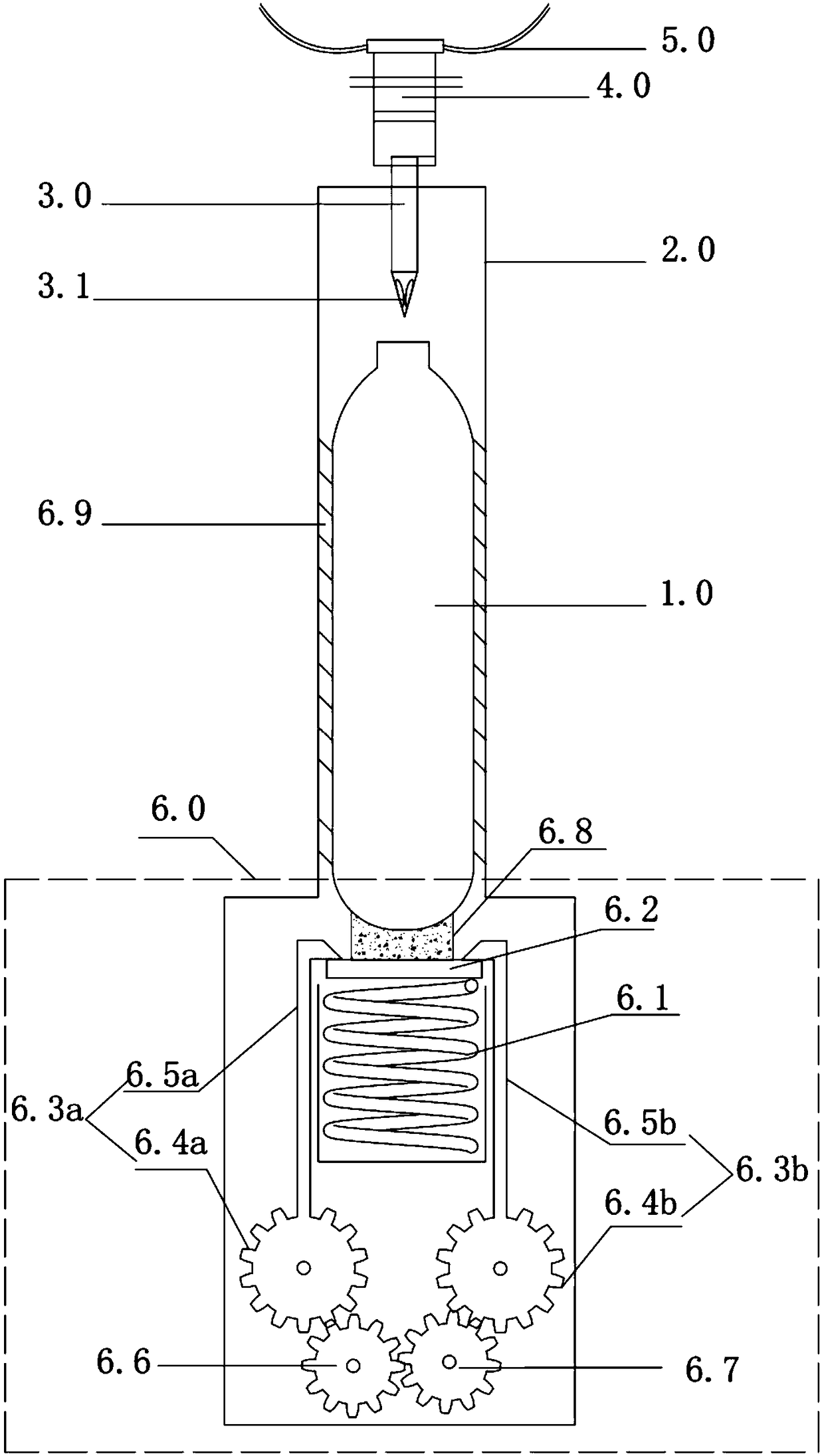 Deflation device for anti-falling protective clothing
