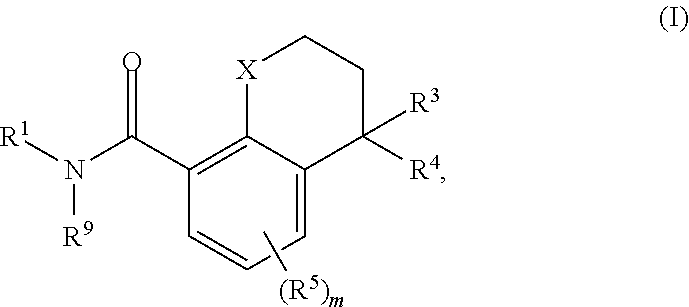 Substituted chromane-8-carboxamide compounds and analogues thereof, and methods using same