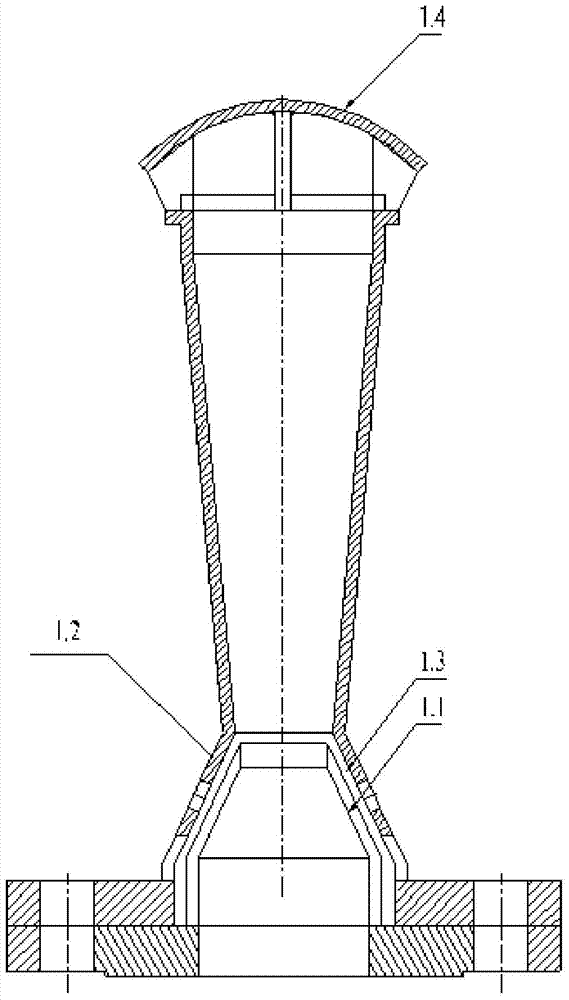 Split self-suction type Venturi tube washer