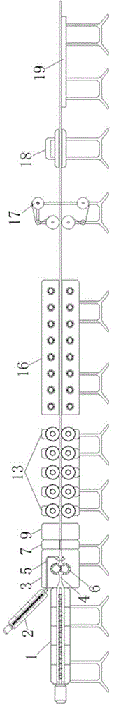 Production equipment and production method of hollow corrugated polycarbonate sunlight plate