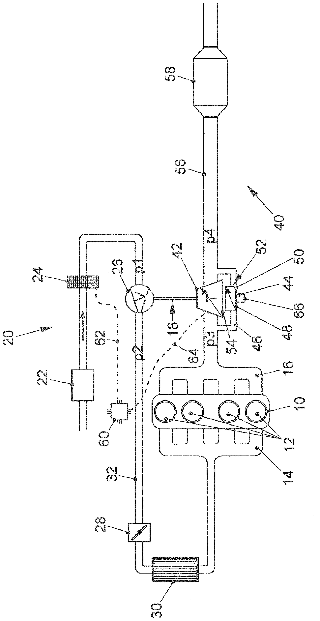 Method for determining the state of loading of a particle filter and internal combustion engine