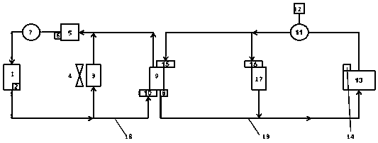 Power battery liquid heating system based on liquid cooling system and control method of power battery liquid heating system