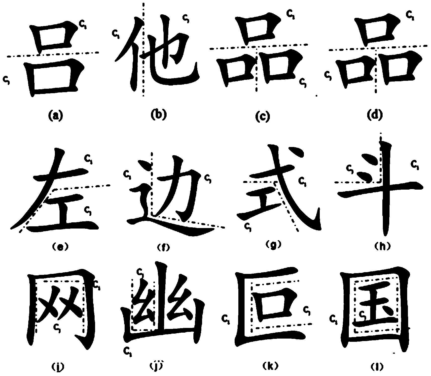 Method for judging correctness of position relation of strokes of handwritten Chinese character based on template matching