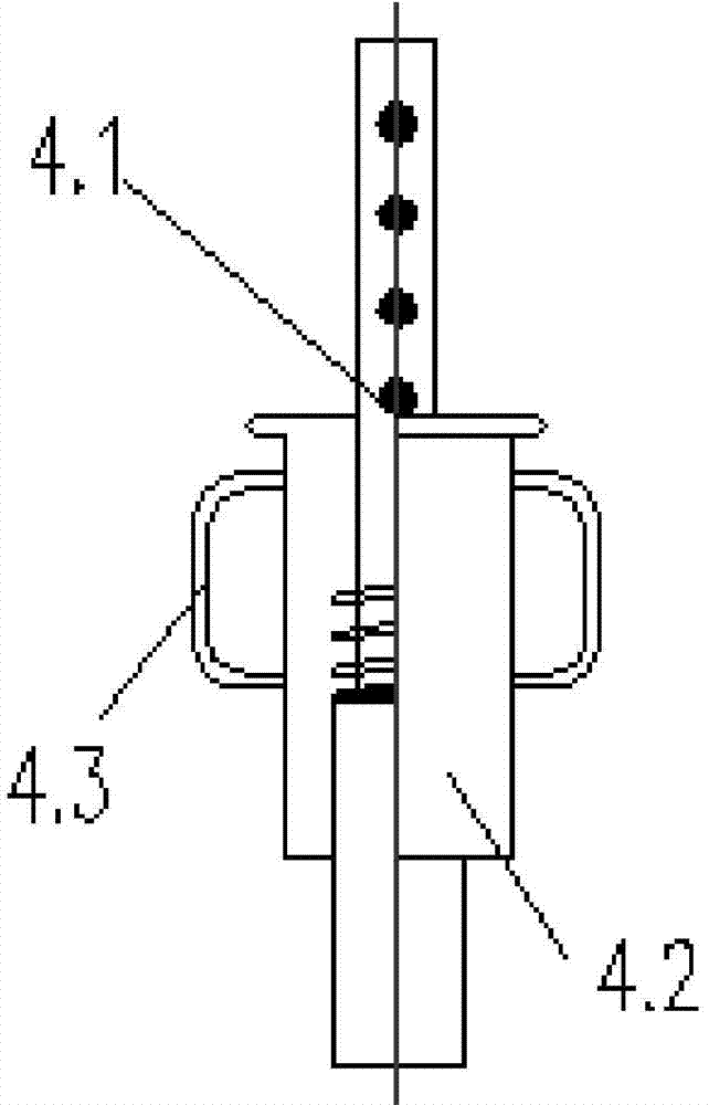 Supporting rod with length adjusting device