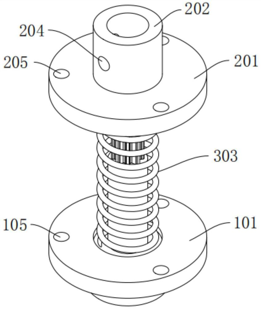 Transmission rotating force elastic connector