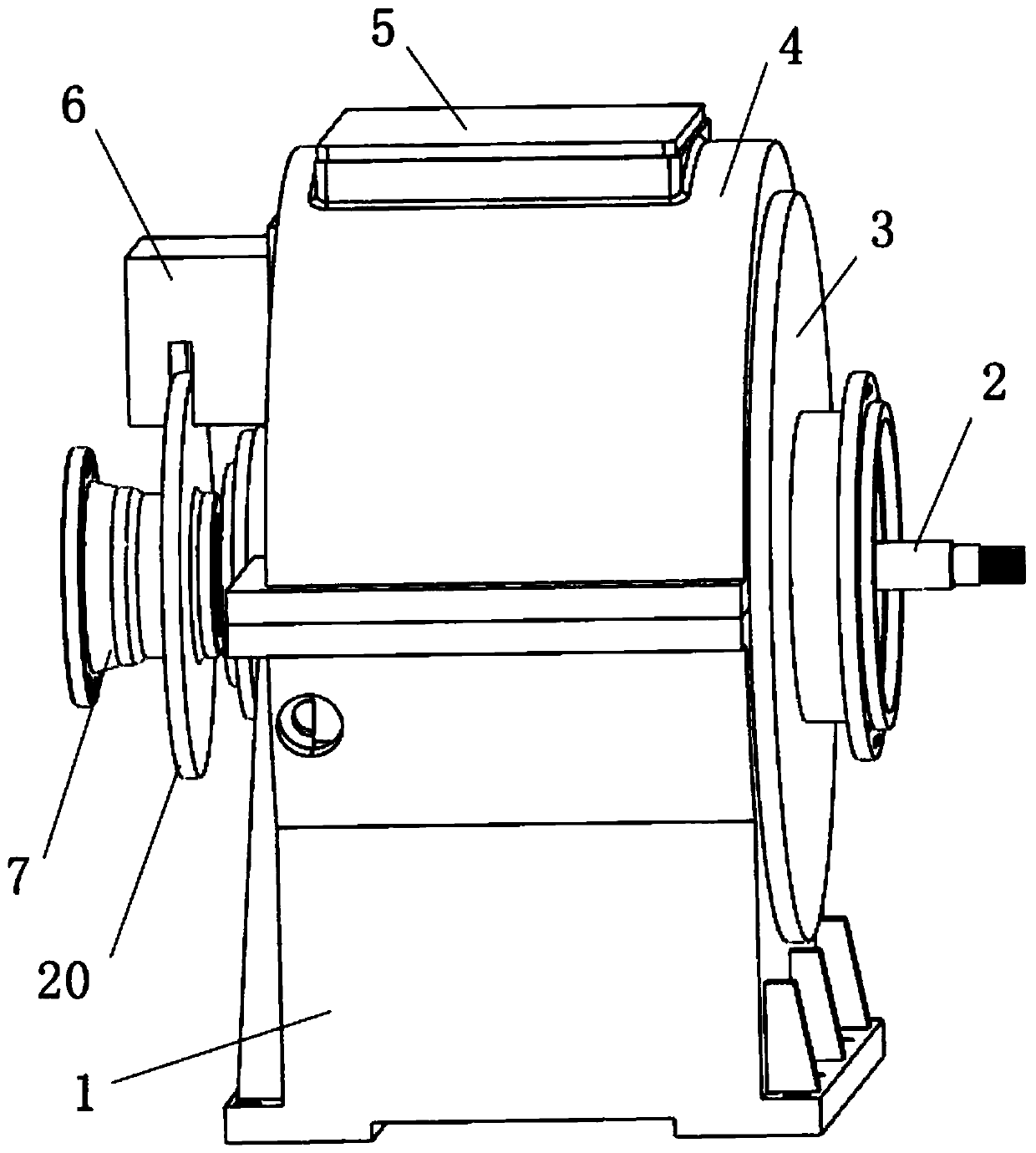 Speed reduction box for turbine fracturing