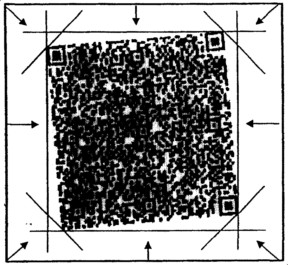 QR two-dimensional bar code recognition method based on pickup head for chatting