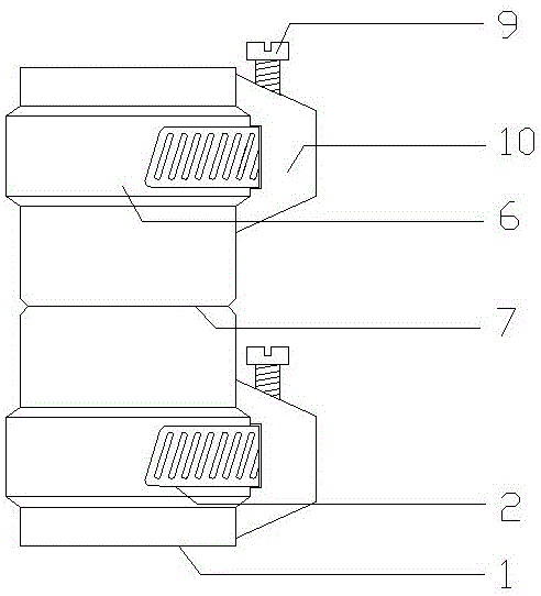 Three-dimensional gear horizontal/vertical inner tight direct threading pipe connection structure