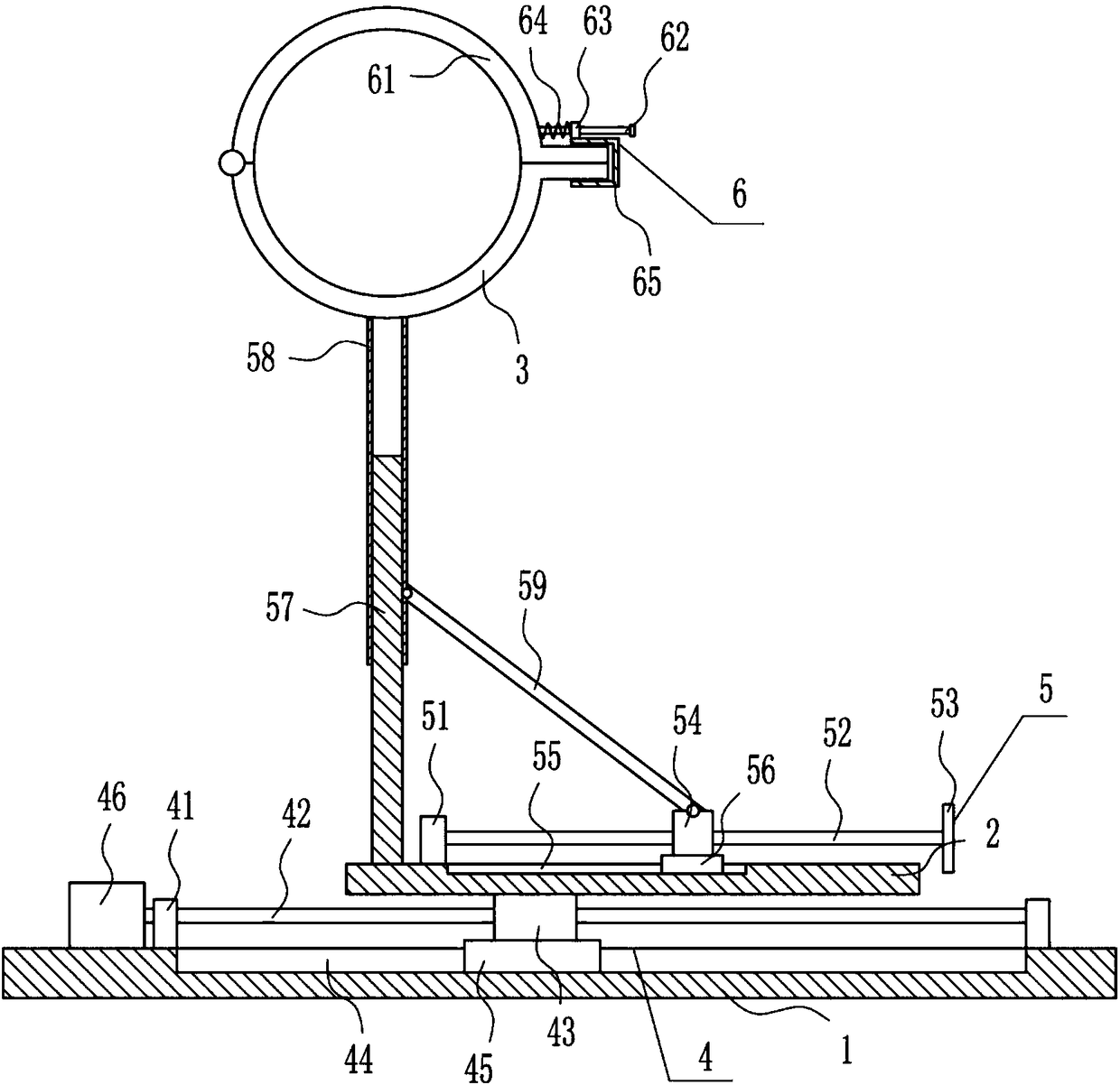 Supporting frame convenient to adjust and used for petroleum pipeline installation
