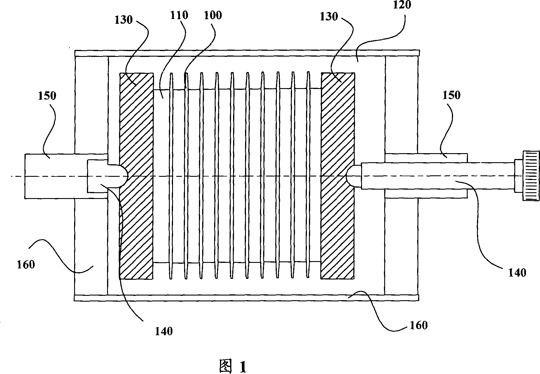 A chip table top etching device