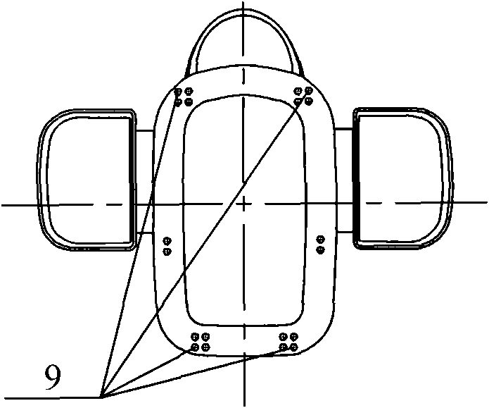 Airplane component attitude adjusting and butting system based on four numeric control positioners, attitude adjusting platform and mobile bracket and corresponding method