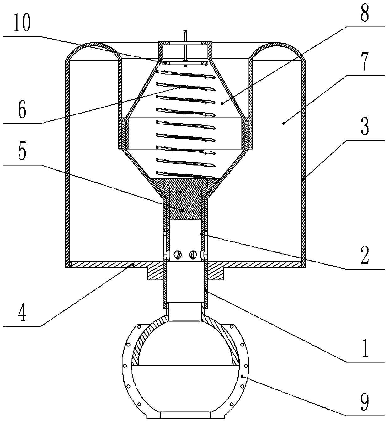 A fire-fighting water gun nozzle