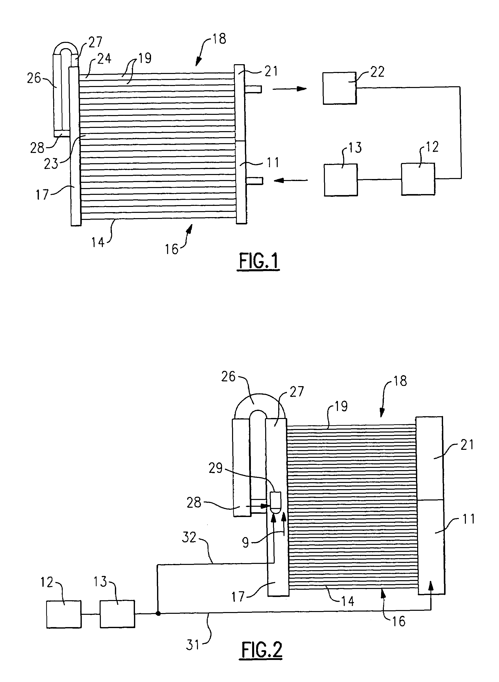 Two-phase refrigerant distribution system for multiple pass evaporator coils