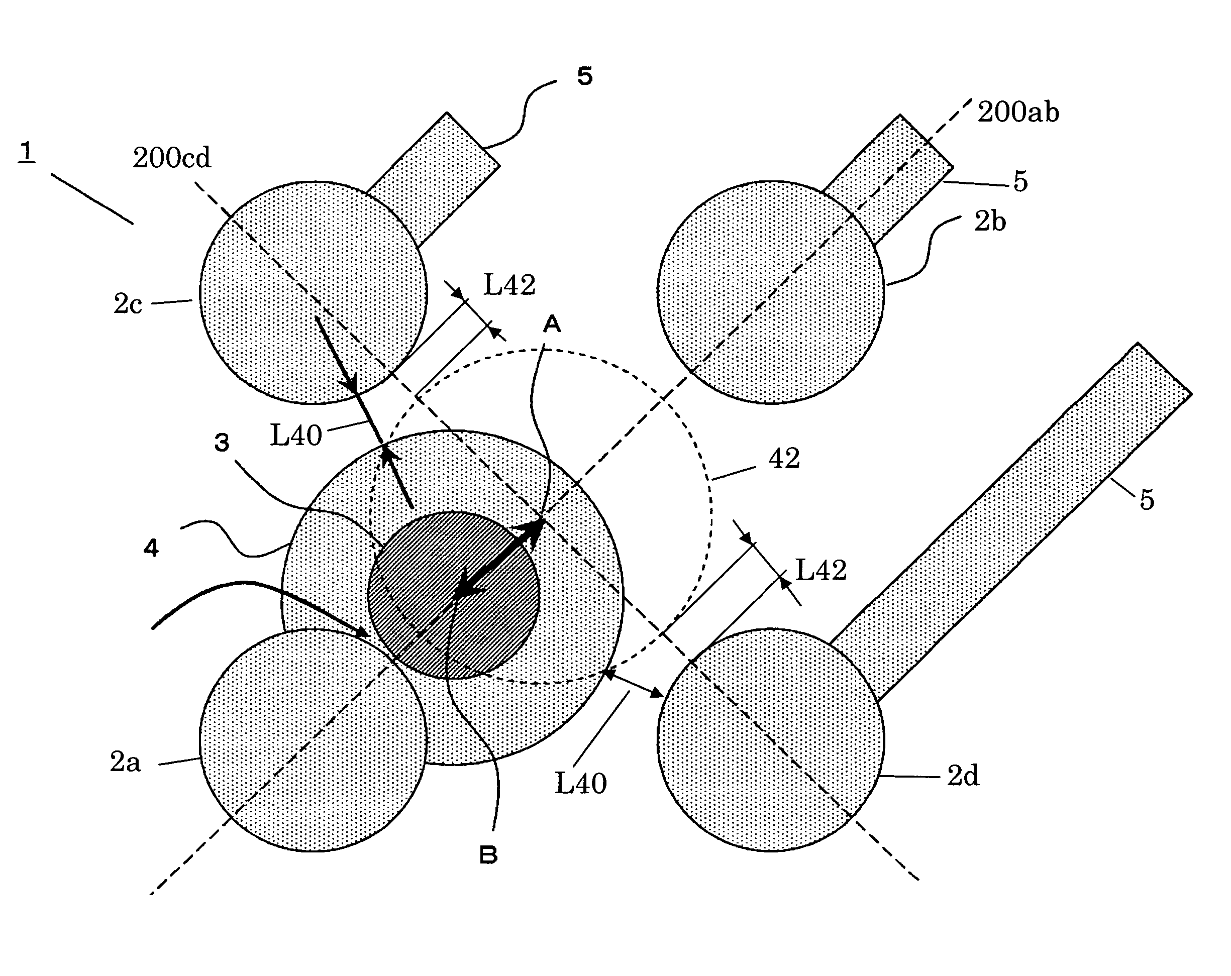 Printed circuit board and its designing method, and designing method of IC package terminal and its connecting method
