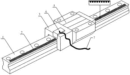 Manufacturing method of integral linear motion positioning system based on grating measuring technology