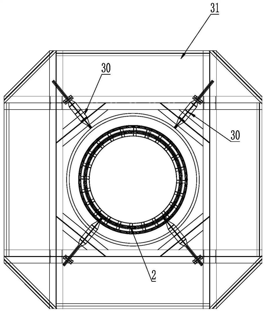 Mounting equipment and mounting method for large reinforcement cage