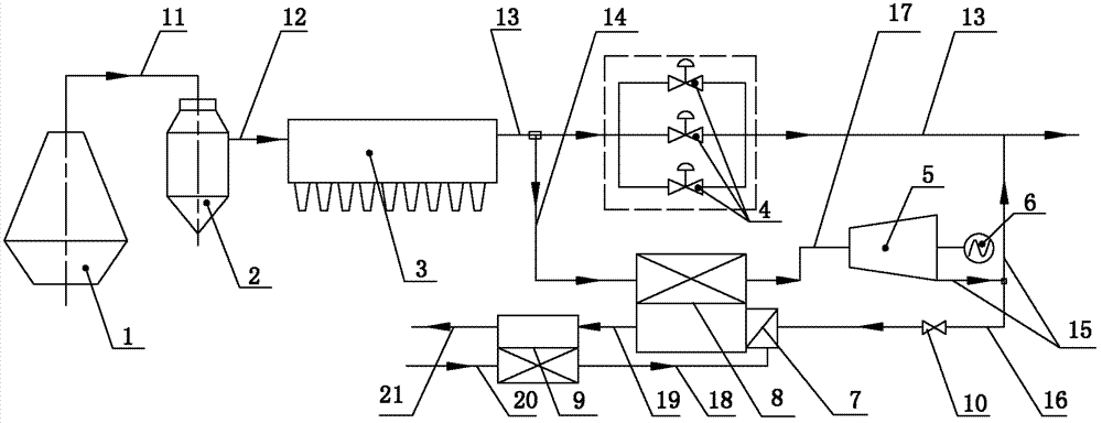 Top gas pressure recovery turbine generating system