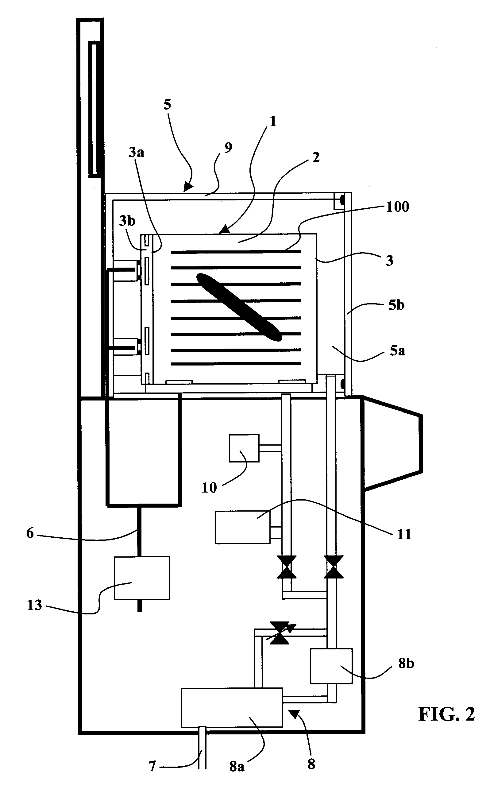 Method and Device for Removing Pollution From a Confined Environment