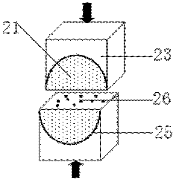High-temperature fractured rock mass permeation test device and method