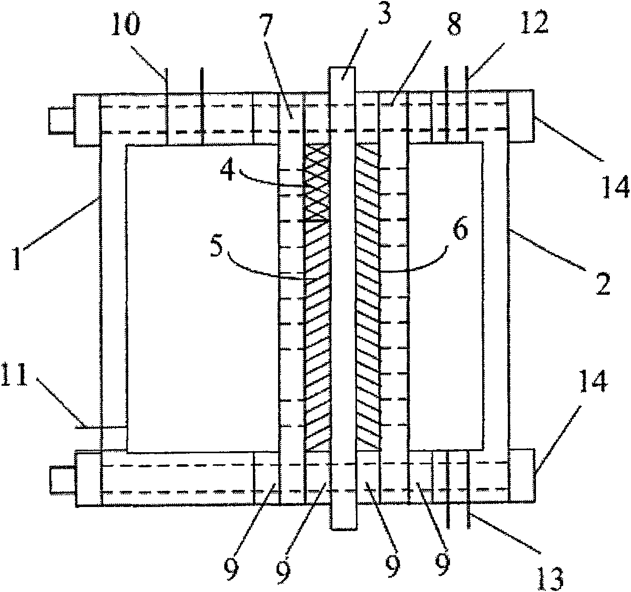 Composite membrane electrode of direct borohydride fuel cell