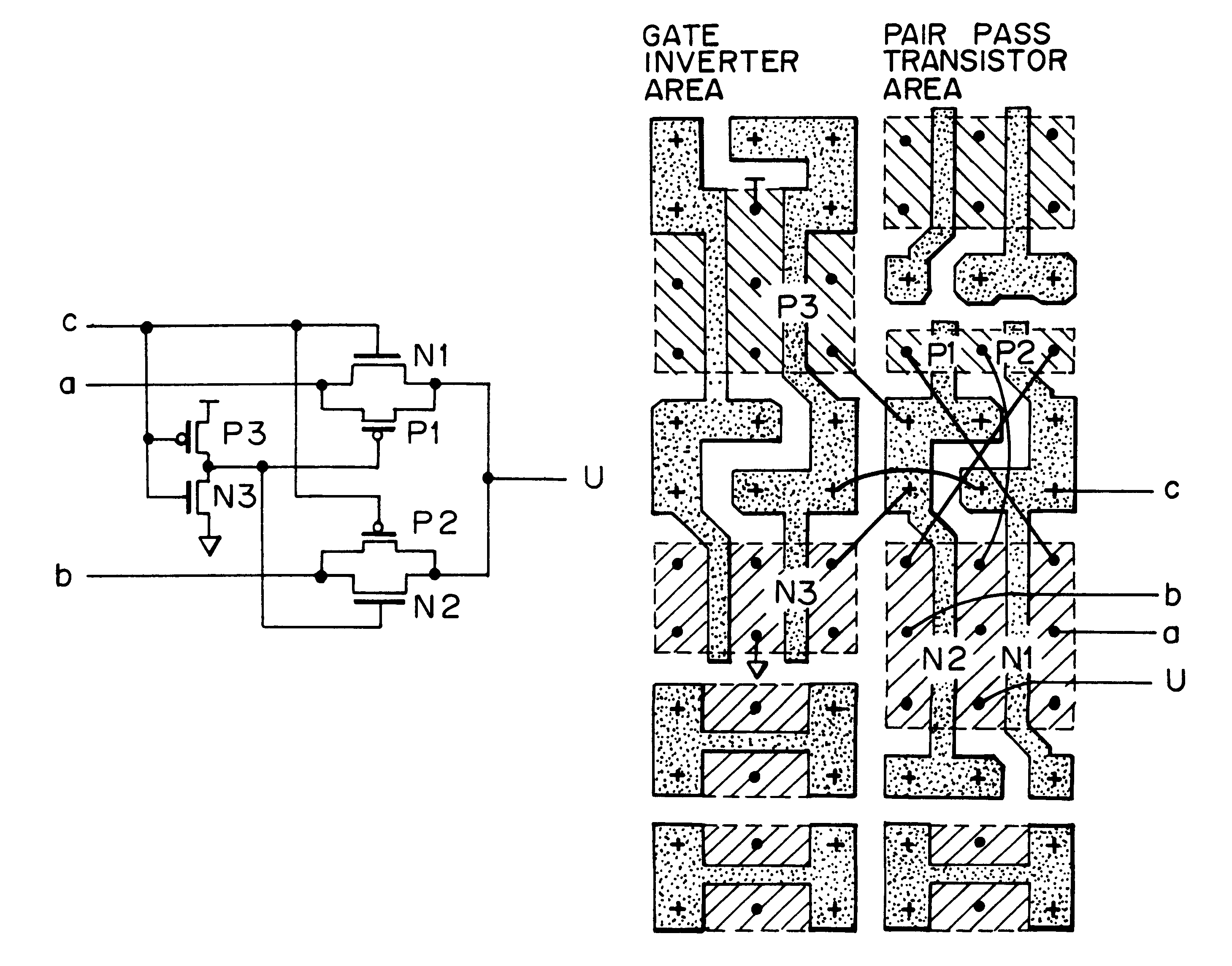 Semiconductor integrated circuit capable of realizing logic functions