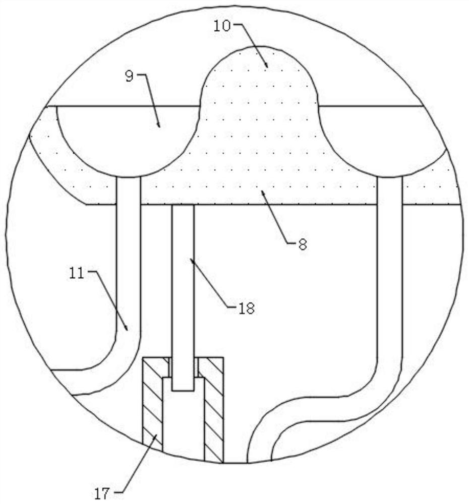 Self-dewatering type winding device for textile processing