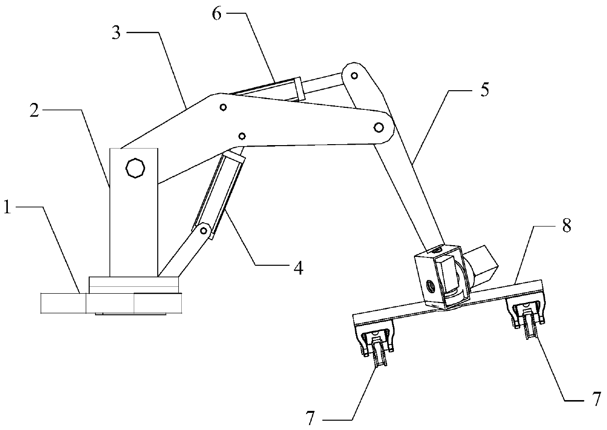 Mechanical arm device for underground coal mine