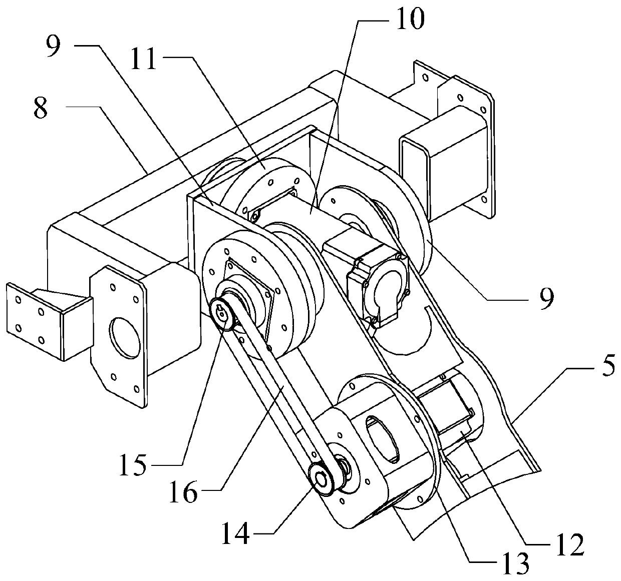 Mechanical arm device for underground coal mine