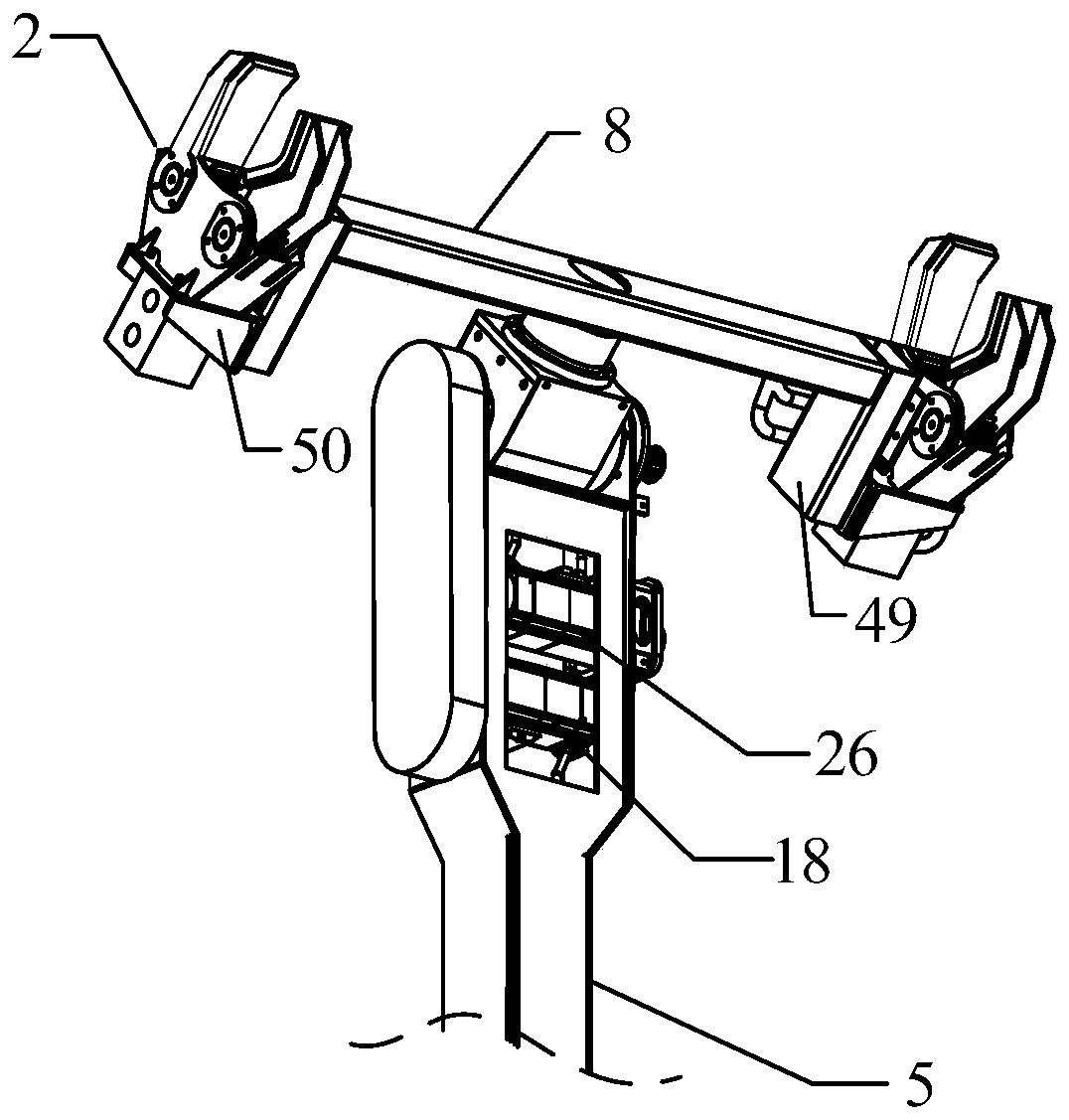 Mechanical arm device for underground coal mine