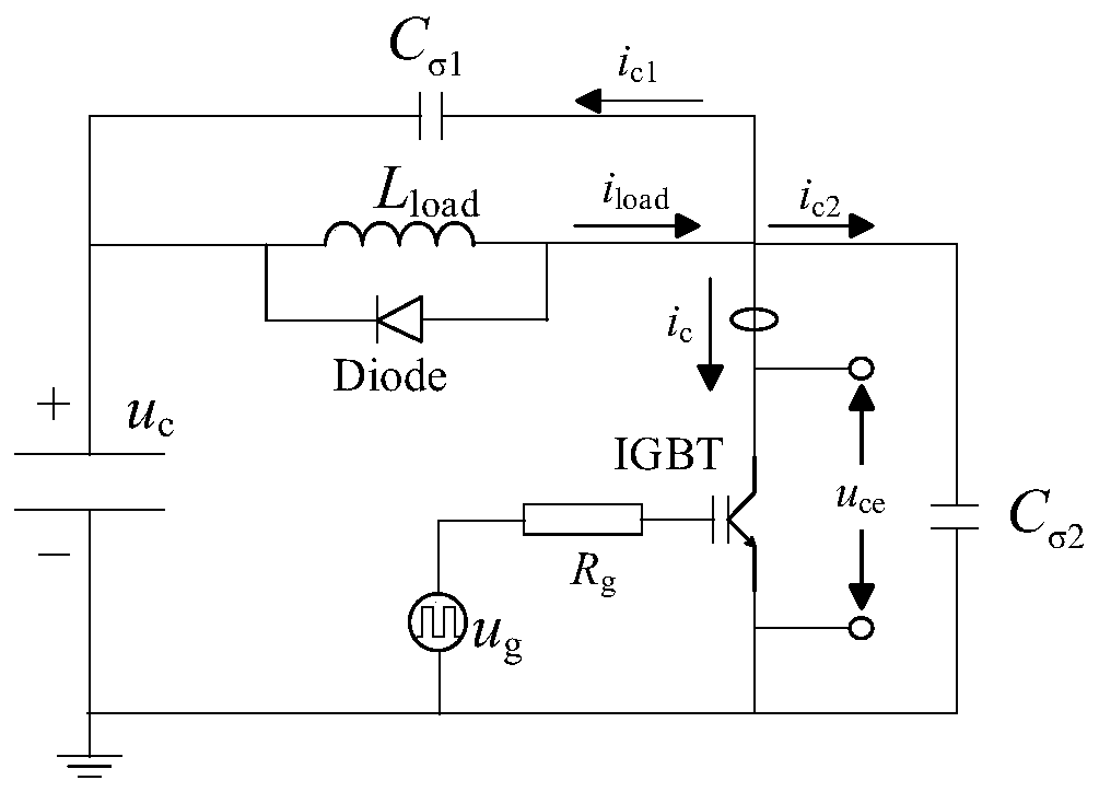 Stray capacitance acquisition method of IGBT dynamic parameter test platform