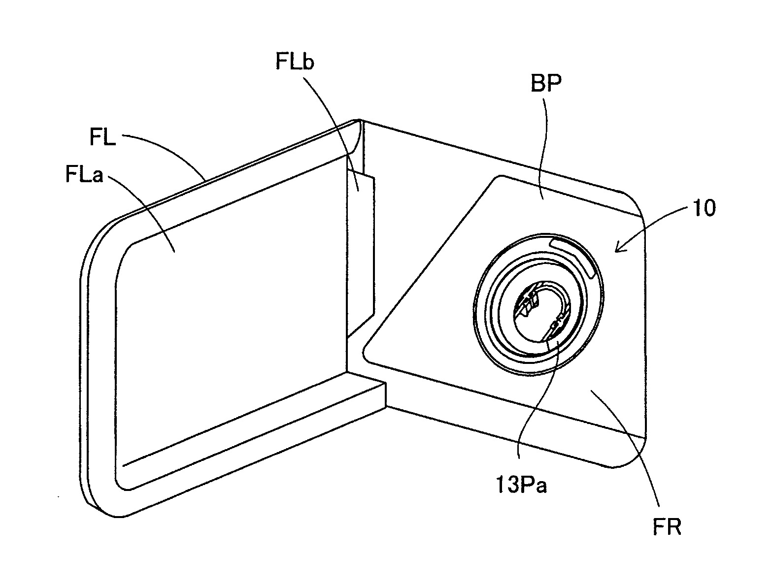 Fuel tank opening-closing device