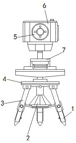 Surveying and mapping device for interior design