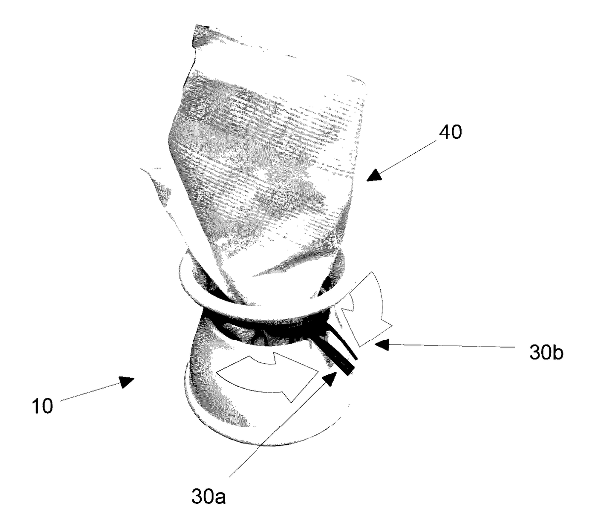 Tie sleeve for forming an enclosure from a sheet