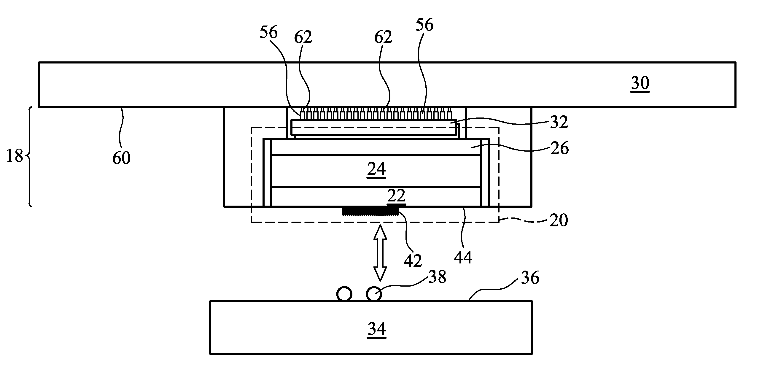 Universal array type probe card design for semiconductor device testing