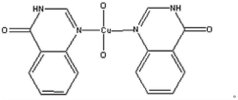 A kind of 4-(3h) quinazolone peroxy copper complex and its synthesis method