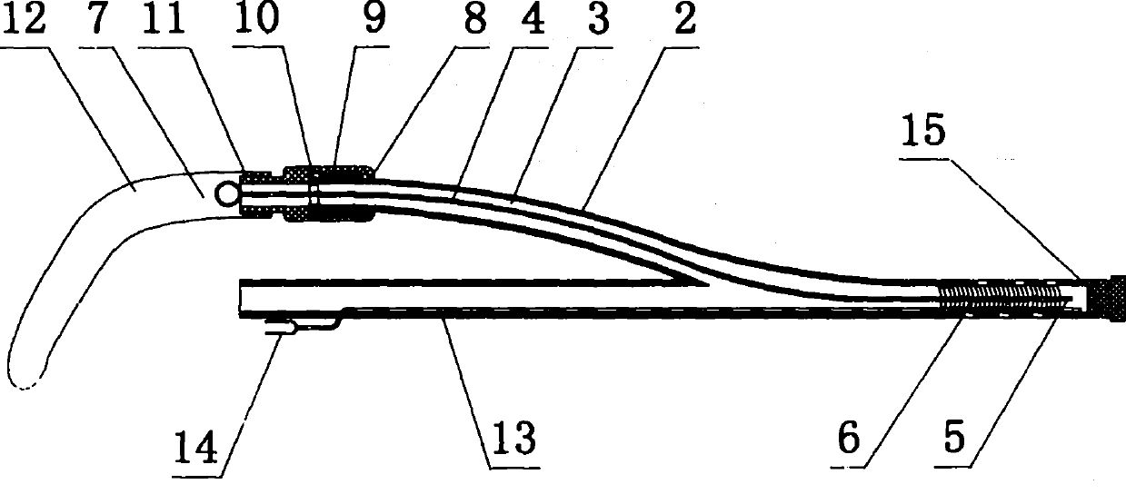 Airtight type drainage tube inner wall cleaning device