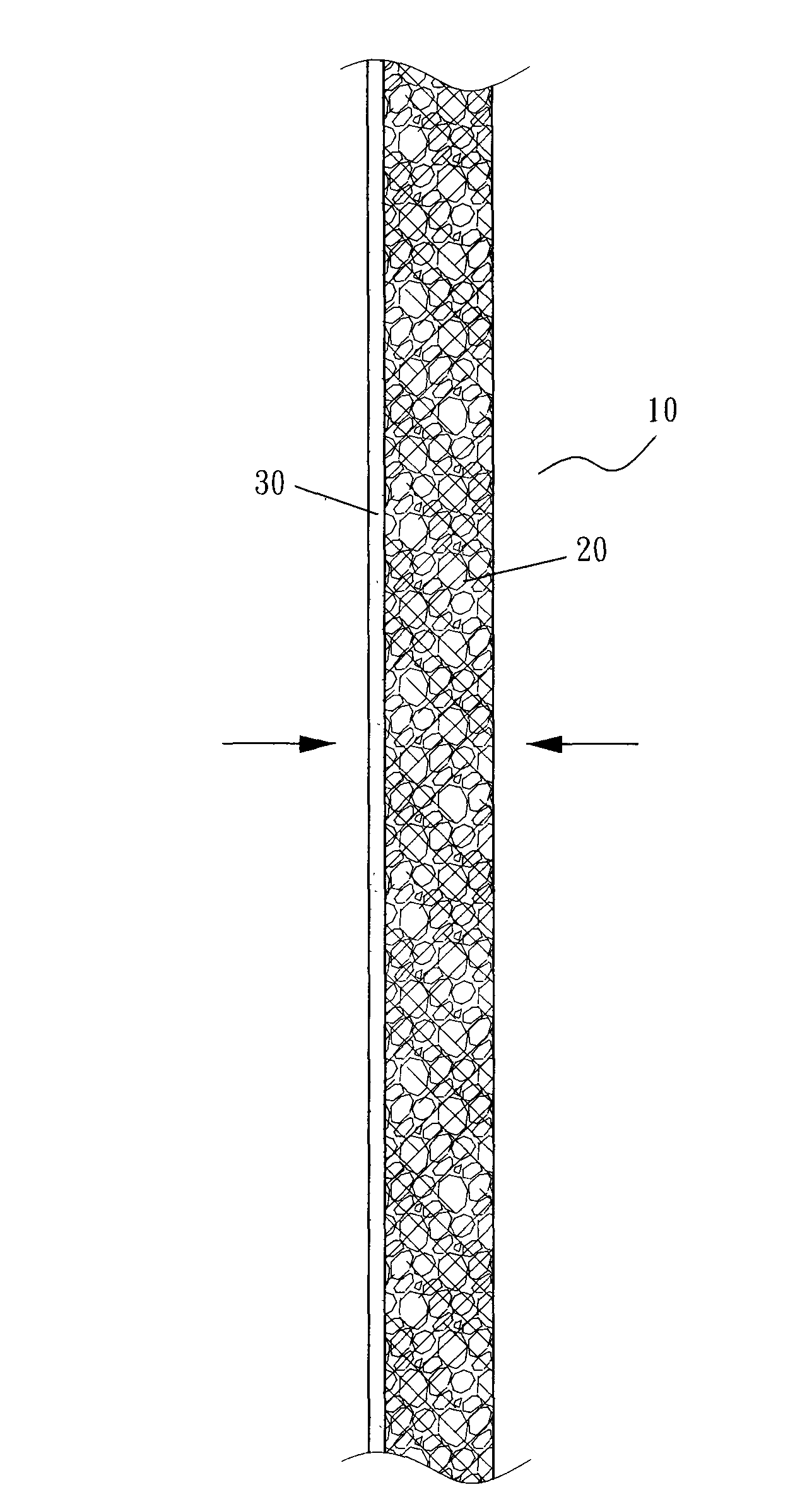 Composition structure of sound absorption and insulation composite material