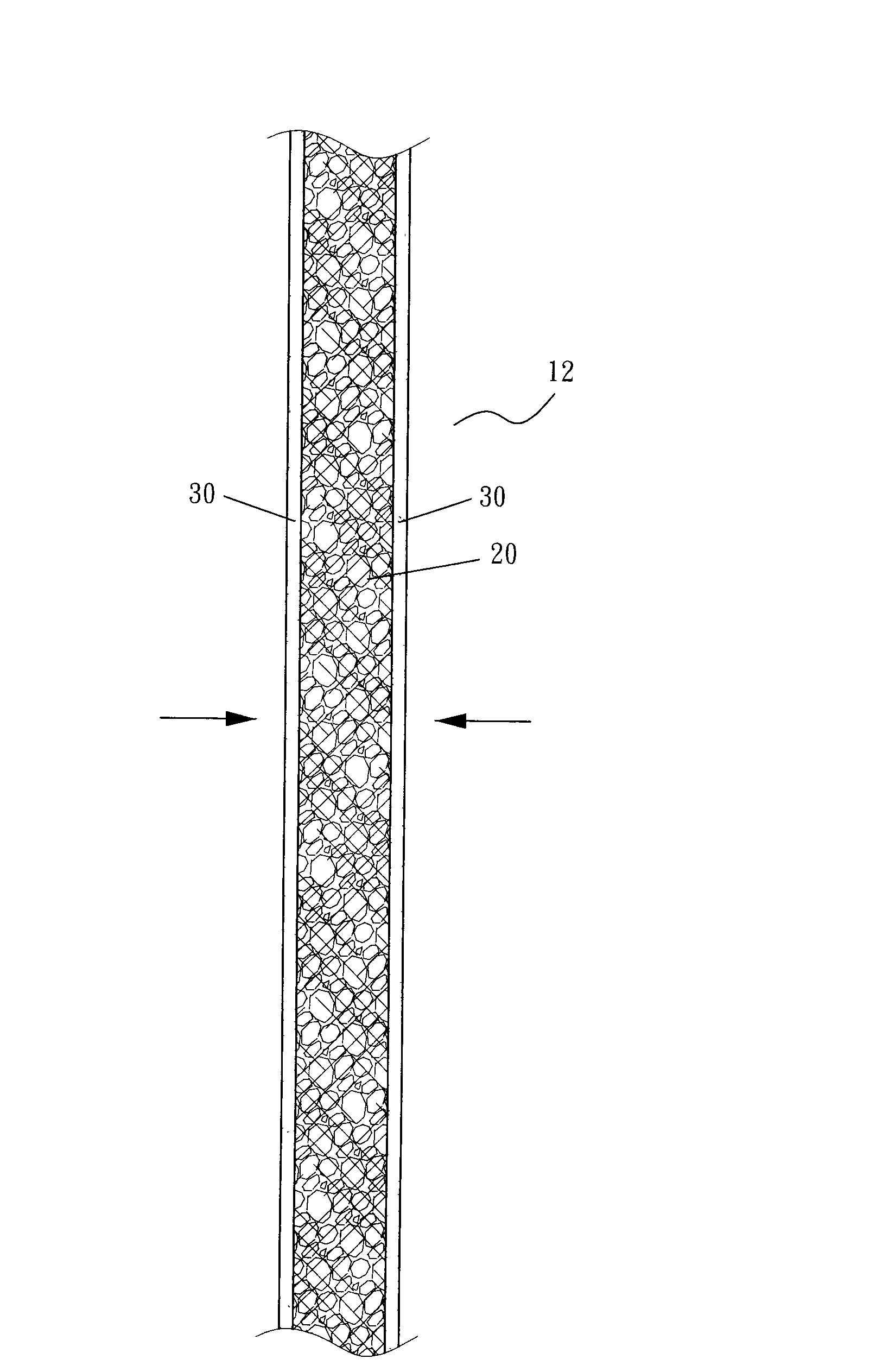 Composition structure of sound absorption and insulation composite material