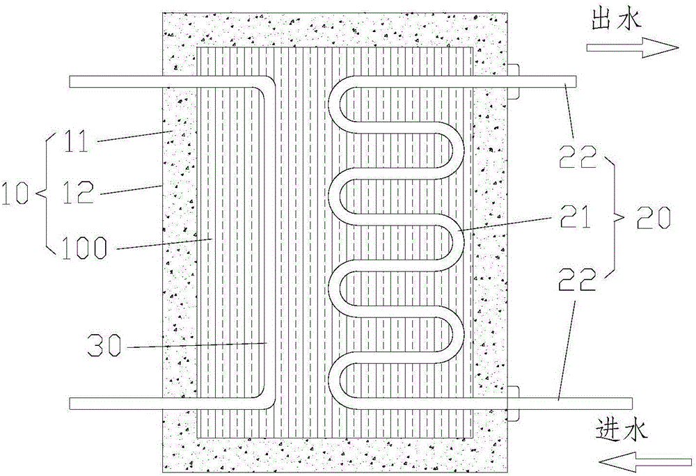 Thermal storage heating device, heating system and heating method