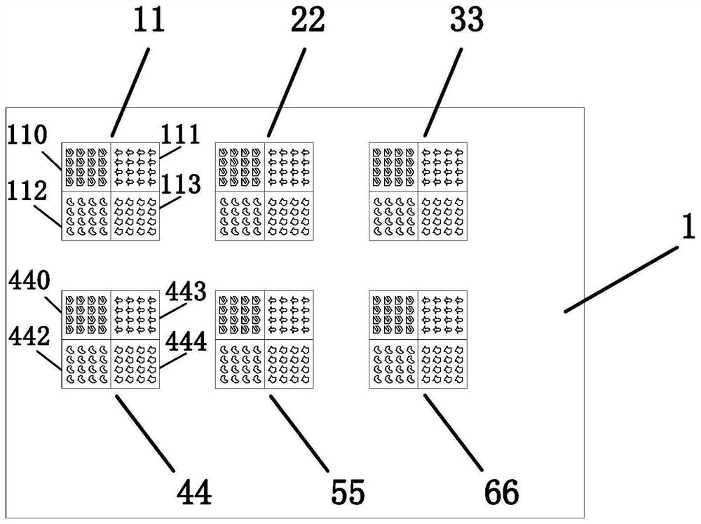 Micro spectrum chip based on random shape unit