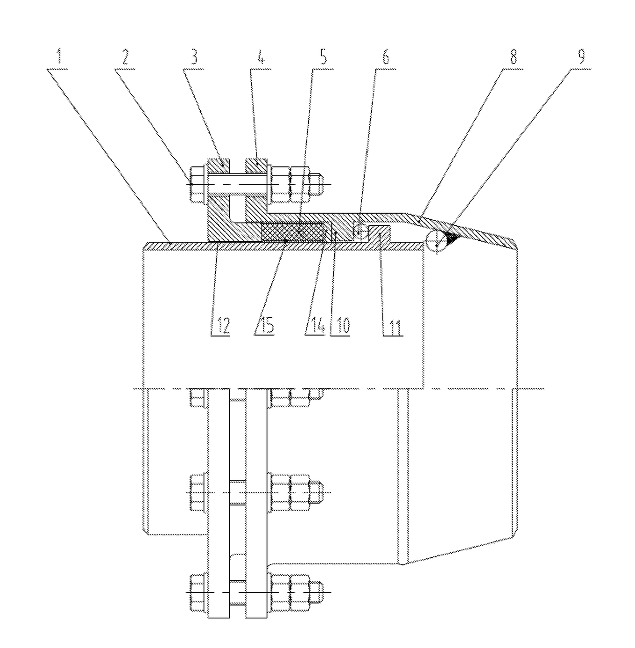 High-pressure tolerant integrated leakage-proof sleeve compensator