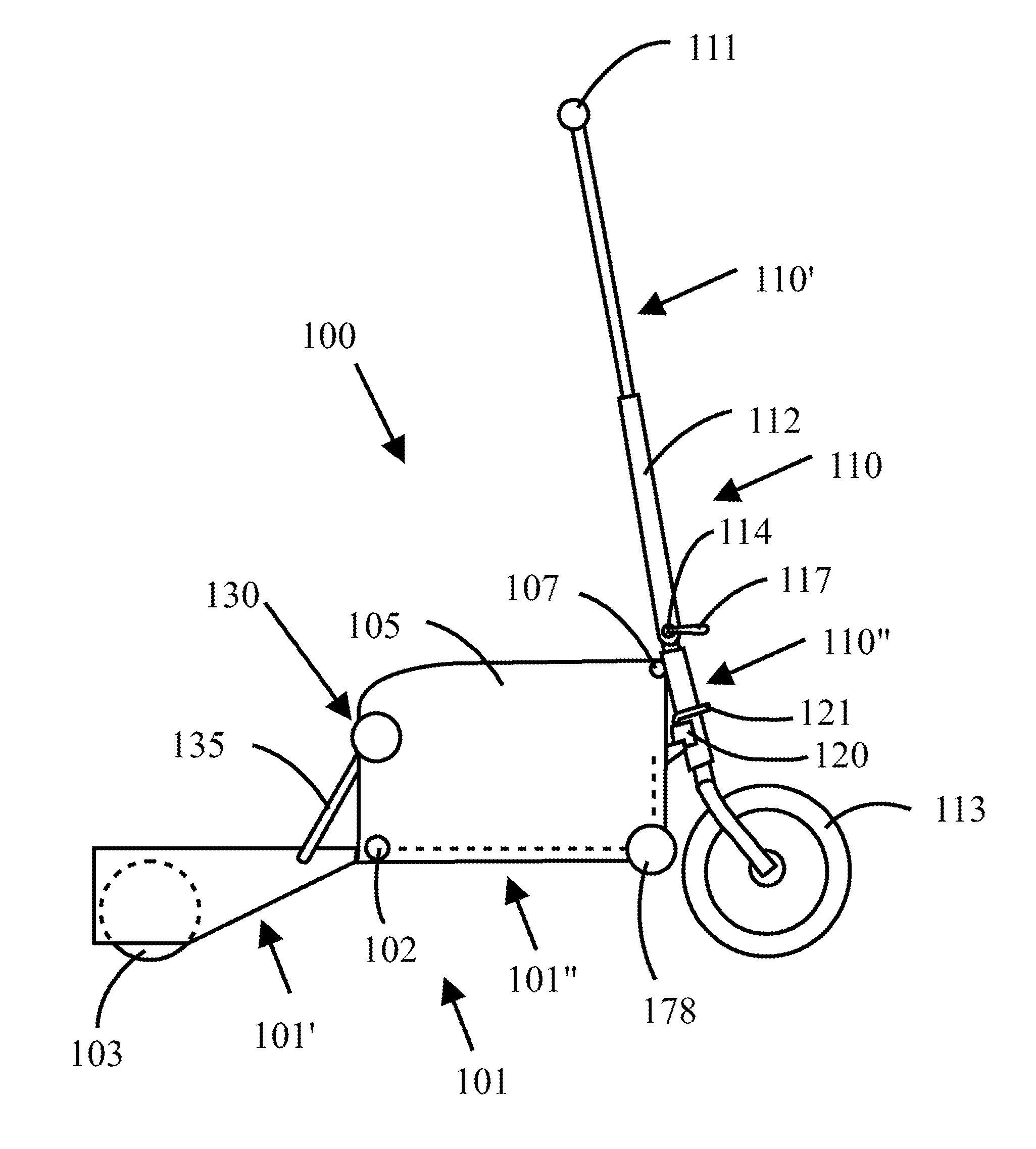 Foldable scooter