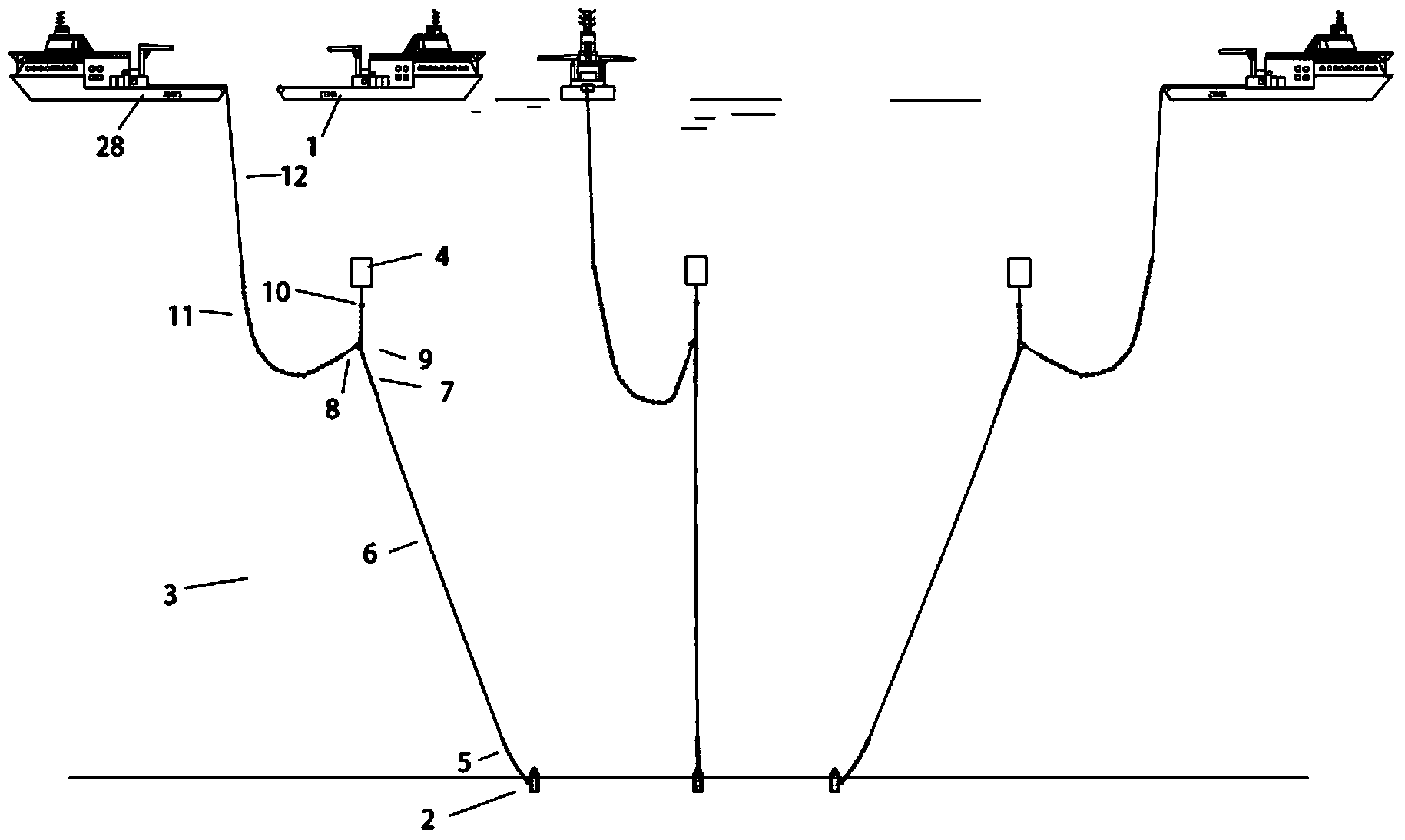 Method for mounting submerged buoy in ultra-deep water