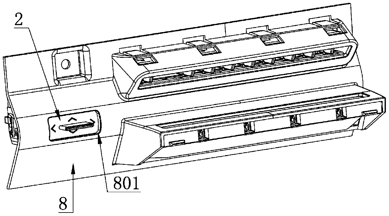 Novel rotary knob control mechanism of automobile air vent