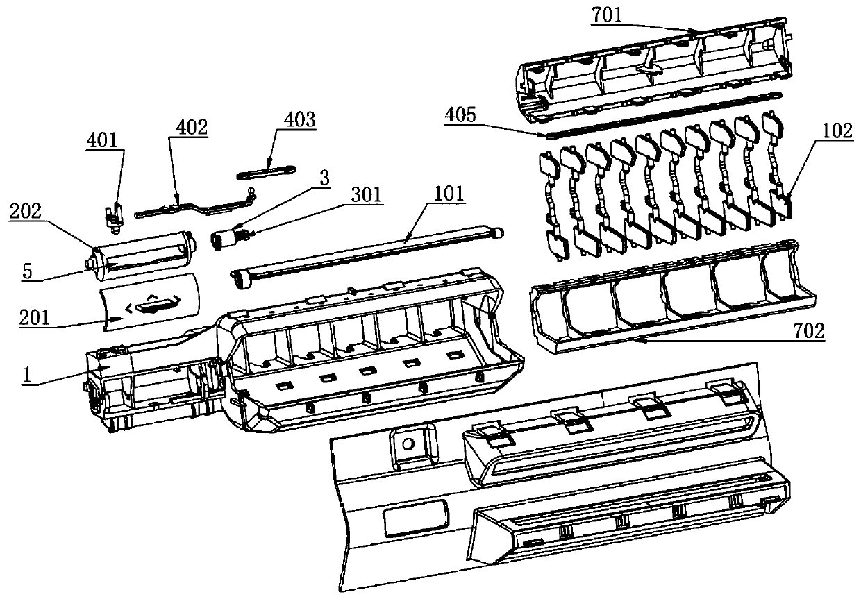 Novel rotary knob control mechanism of automobile air vent