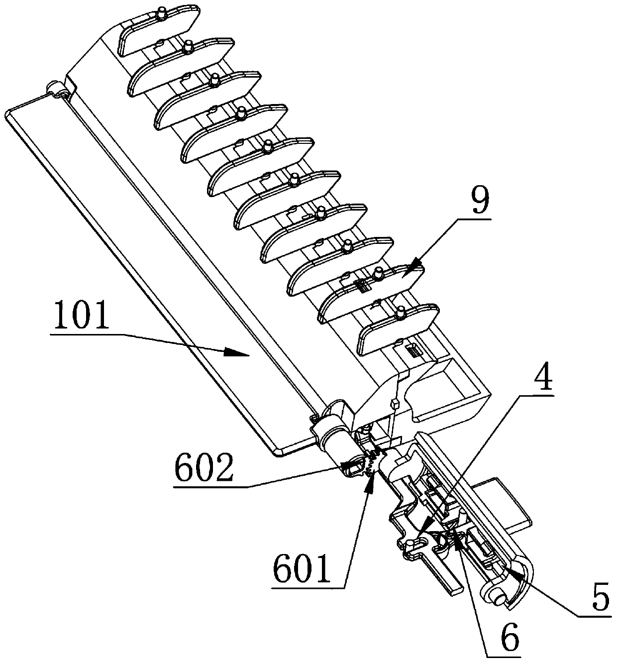 Novel rotary knob control mechanism of automobile air vent