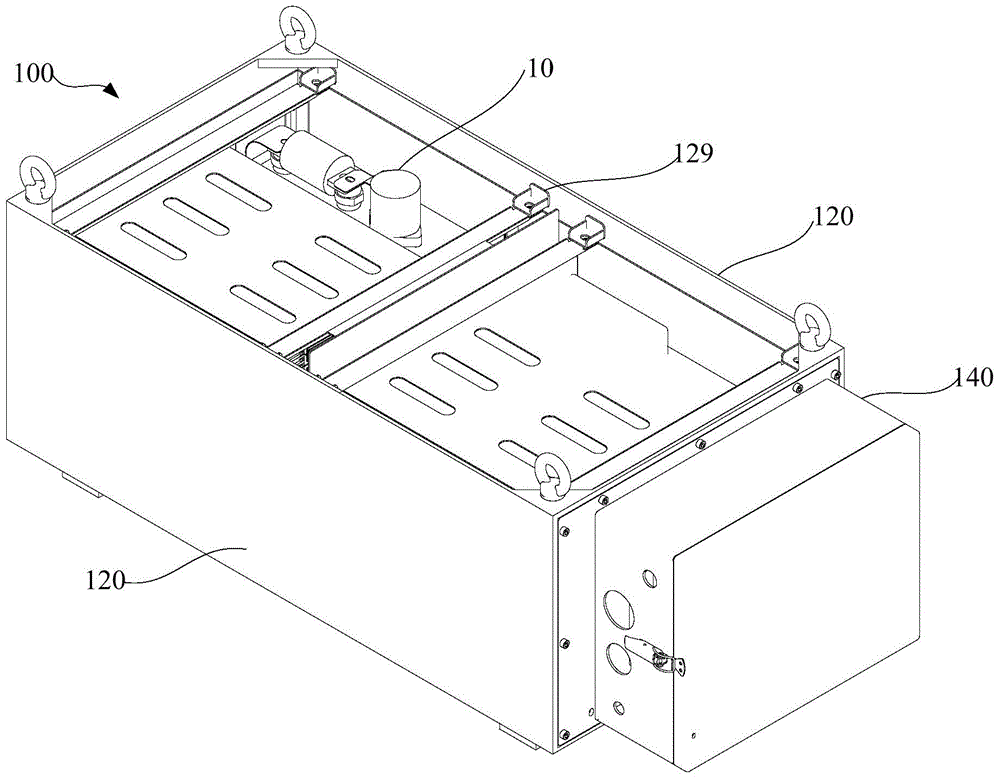 Battery pile mounting structure