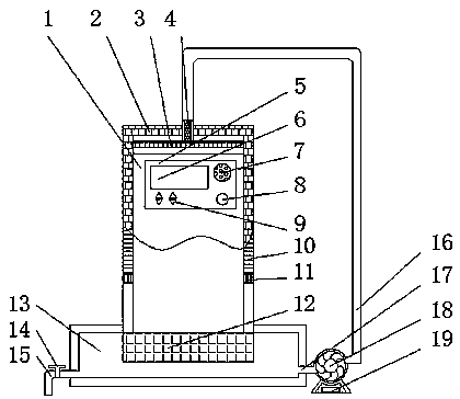 A rain device for an artificial rainfall experiment device