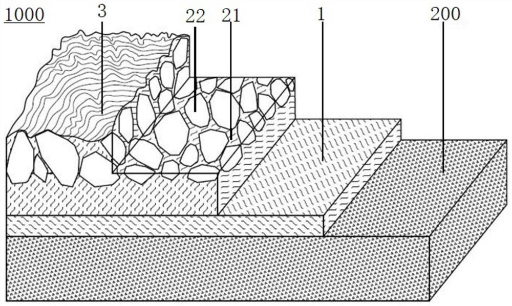 Coating structure for track beam, construction method of coating structure and track beam