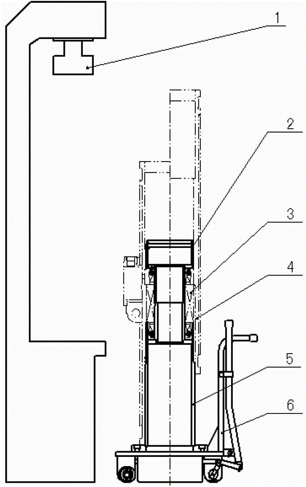 A method for pressing the winding stator iron core of a long rod motor into the frame